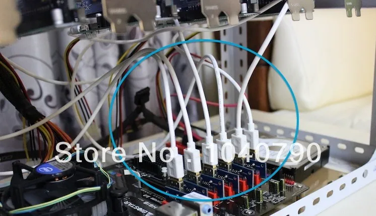 Райзер-карта PCI-E PCI E Express 1X до 16X + кабель-удлинитель USB 3 0 с блоком питания для
