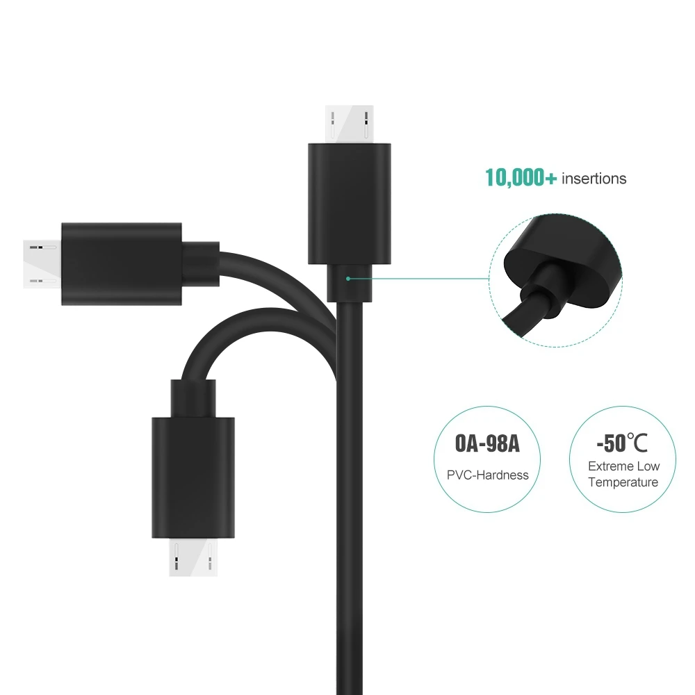 1 м 2 3 кабель Micro USB быстрая зарядка нейлон синхронизация данных мобильный телефон