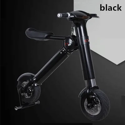 black ET складной электрический велосипед двухколесный баланс умный электрический автомобиль складной мотоцикл Скутер - Цвет: black