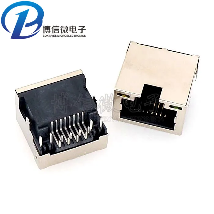 10 шт./лот Rj45 розетка Sp32 сетевой порт 8P8C Тонущая пластина с кристаллами разъем