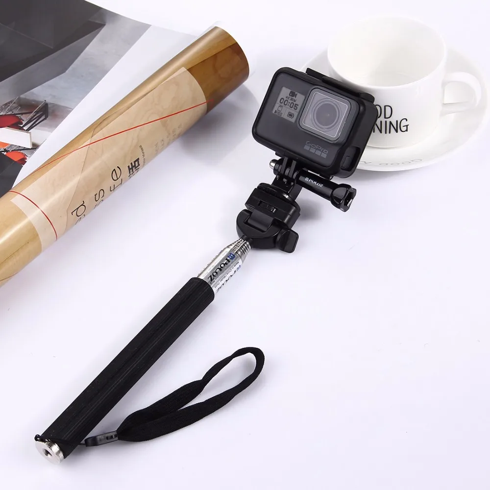 PULUZ For Go Pro Accessories Extendable Handheld Selfie Stick Monopod for GoPro HERO5 HERO4 Session HERO 5 4 3+3 2 1SJCAM SJ4000 |