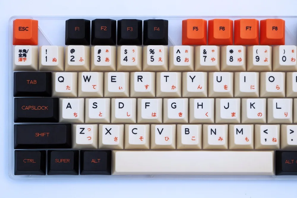 Carbon 125/172 клавиш PBT keycap краситель-сублимированный японский тип Cherry MX Переключатель Keycap для механической игровой клавиатуры