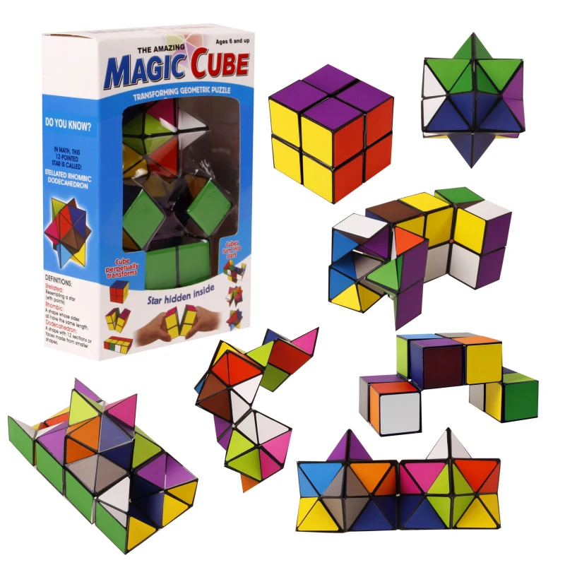 

2021 New Fashion Hot sales High Quality Cube Toys Time-limited Infinity cube Star Cube 2-in-1 Cube Unlimited Transforming Cube