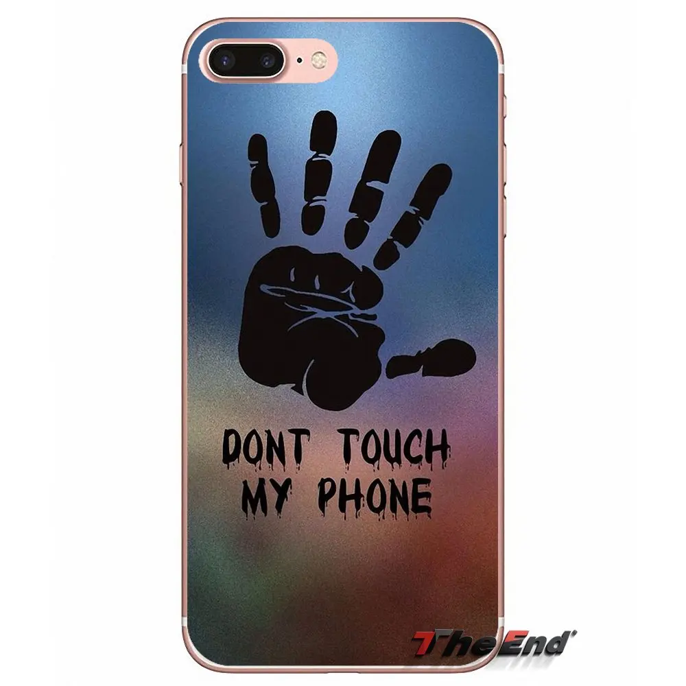 DON T TOUCH MY PHONE для Samsung Galaxy S3 S4 S5 MINI S6 S7 edge S8 S9 Plus Note 2 3 4 5 8 мягкие прозрачные чехлы |