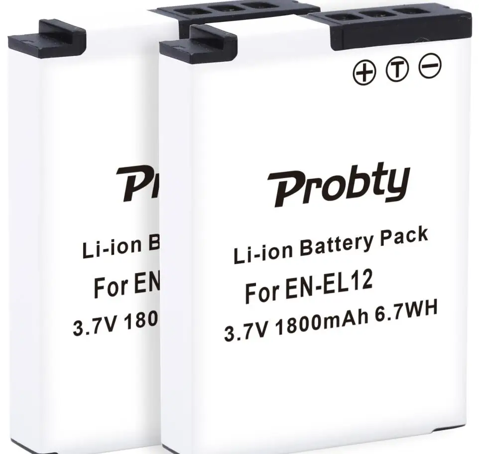 2 battery EN-EL12 Батарея& Зарядное устройство для цифровой камеры NIKON CoolPix S6000 S6100 S6200 S6300 S8200 S9300 S610 S620 S630 S640 S800c S1100pj S1200pj AW110 - Цвет: 2 battery