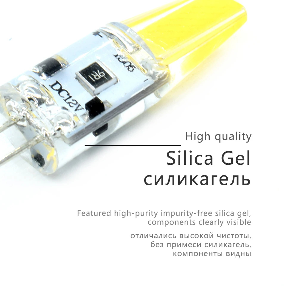LKLTFX мини светодиодная лампа G4 AC/DC 12 в 1 Вт 2 COB LED с регулируемой яркостью 360 Угол