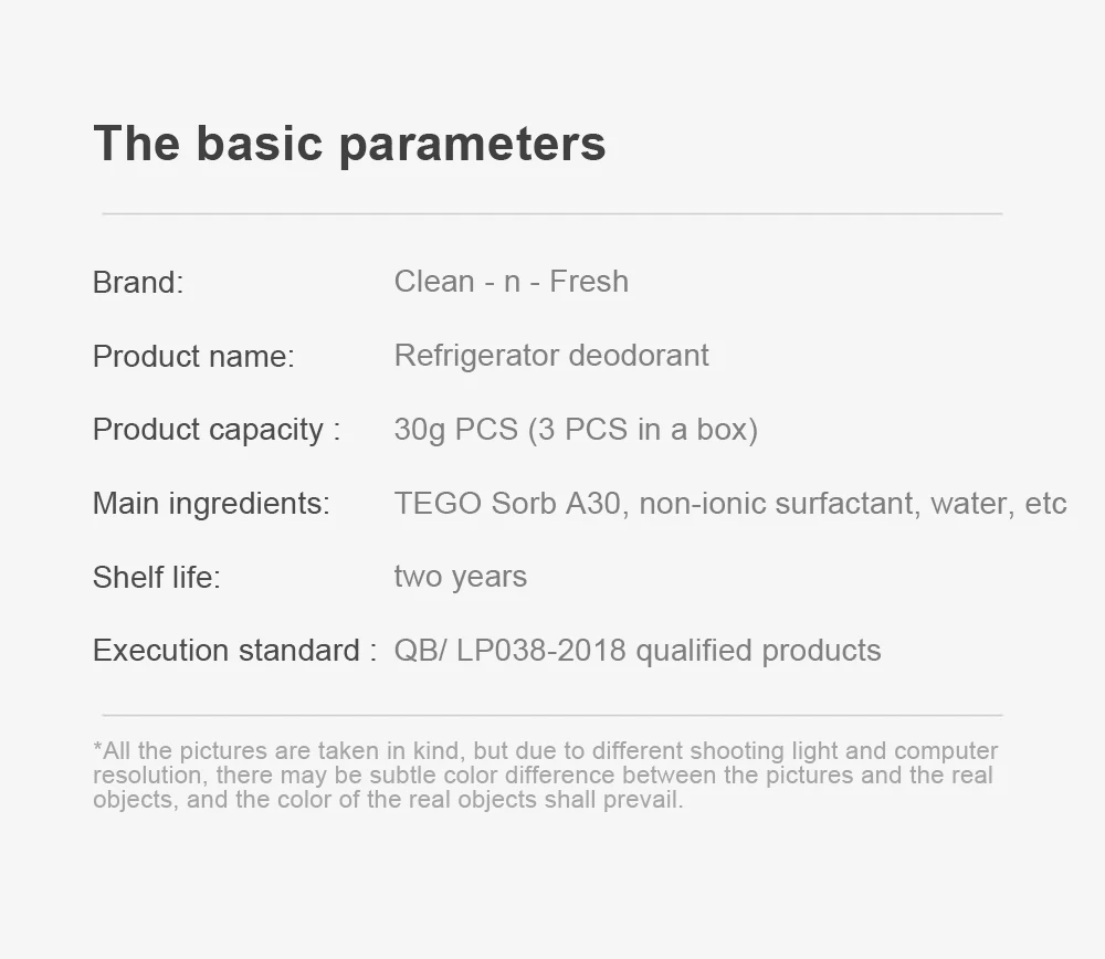 XIaomi Clean-n-Fresh холодильник дезодорант(30 г* 3) морозильник дезодорант ингибирующий бактерии холодильник плесени доказательство запах удаления