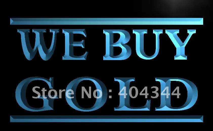 LK111- We Buy Gold Jewelry Lure LED Neon Light Sign | Дом и сад