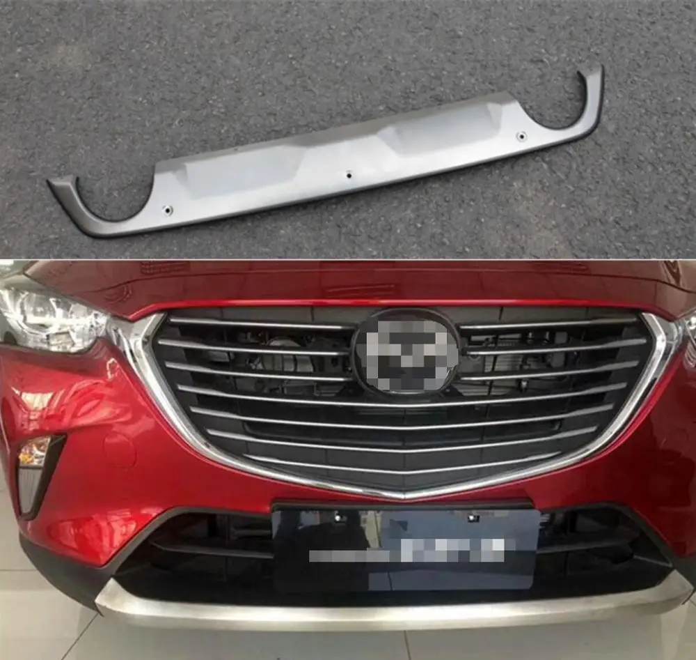 Для Mazda CX 3 2016 2017 2018 Передний + задний бампер диффузор из нержавеющей стали бамперы