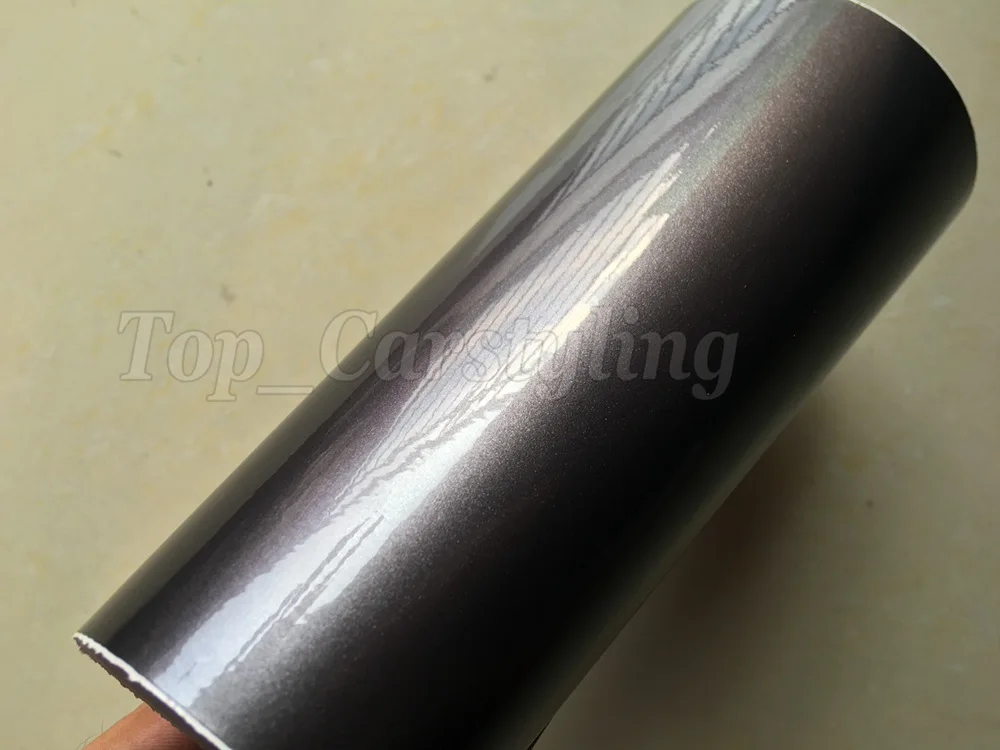 Перламутровый блеск конфетный темно-серый виниловая пленка для автомобиля