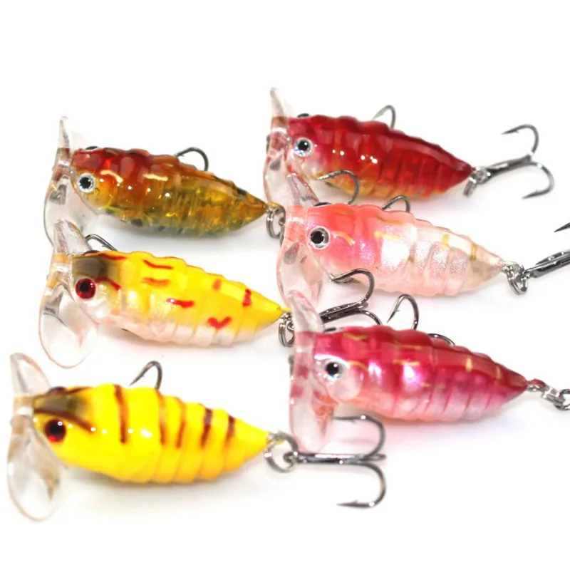 1 шт. Topwater насекомых Рыбная ловля приманки 4 см 4.2 г Жесткий бас приманка Летающий