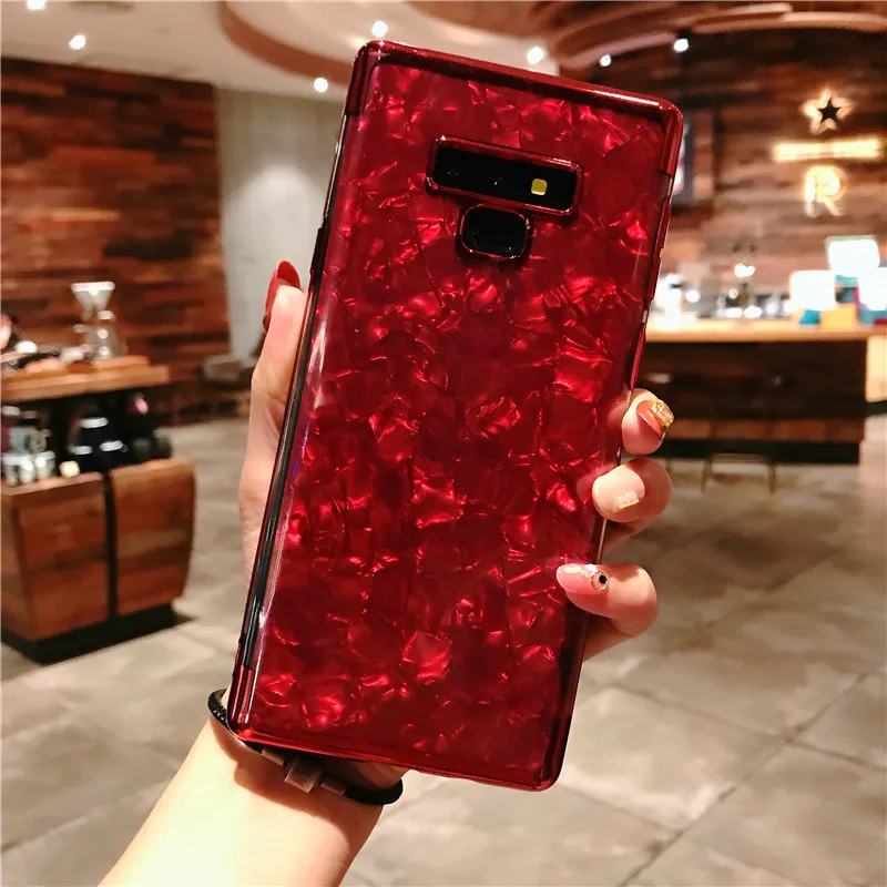 Мрамор чехол на мобильный телефон для samsung Note 9 8 S10 S10E S9 S8 плюс S7 S6 край Bling ТПУ M10 M20