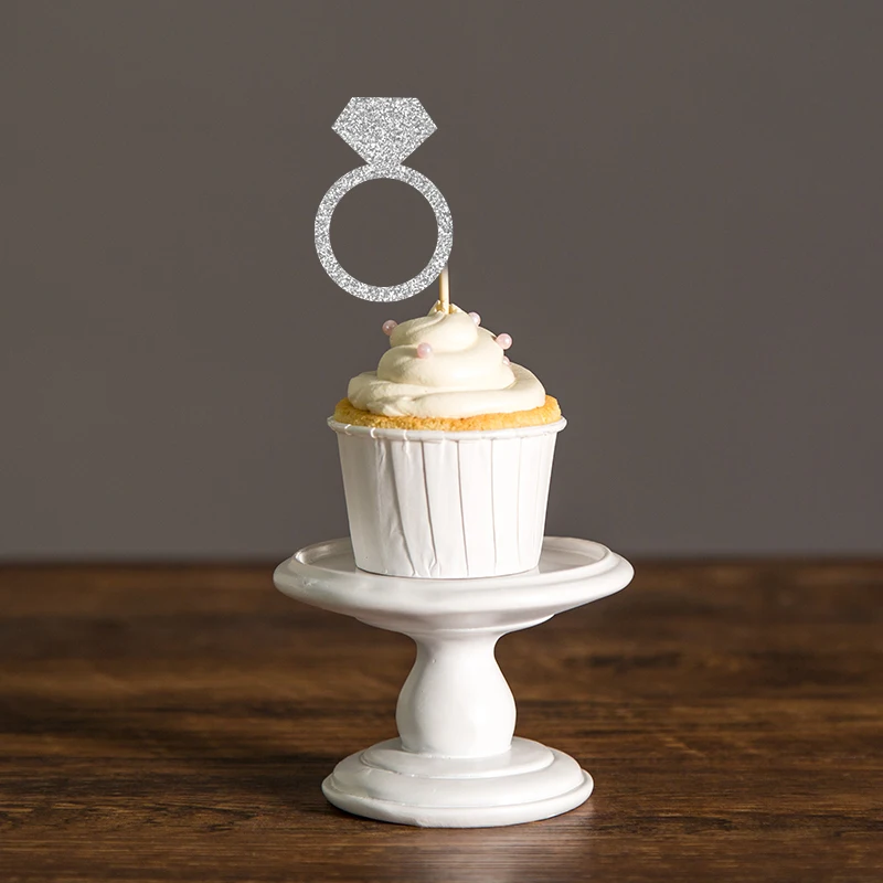 Украшения для свадебной вечеринки кольцо Топпер кексов девичник/свадебный душ