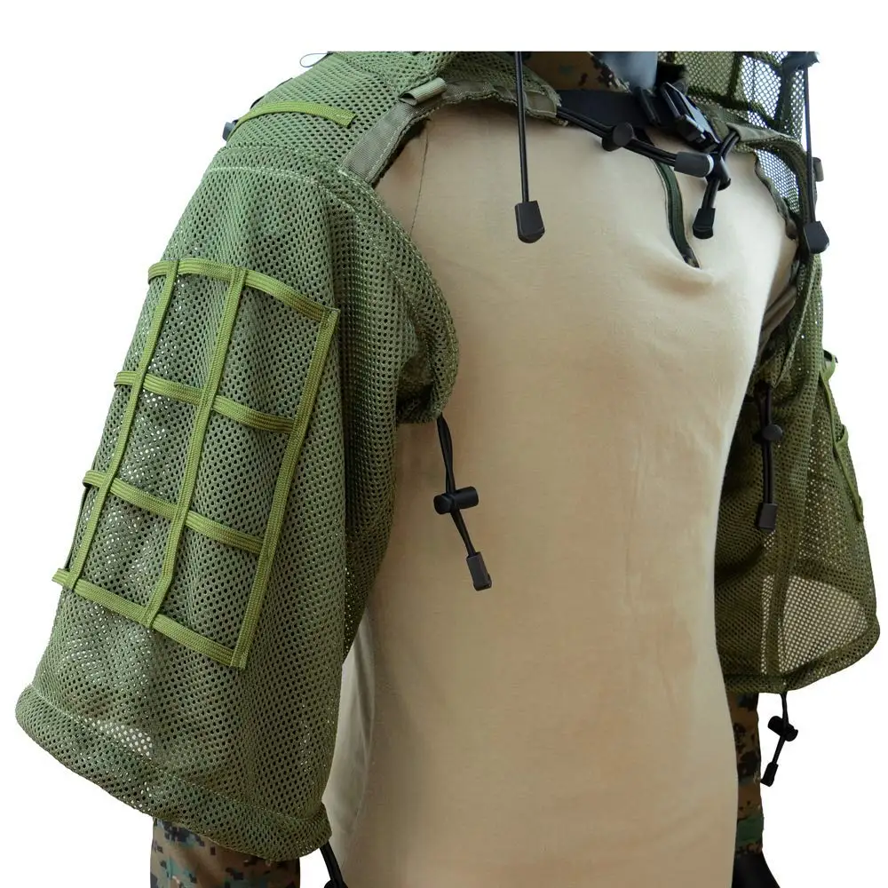 Супер дышащий костюм Ghillie основа, Sniper Tog Ghillie база для страйкбола, пейнтбола, тактический, полностью сетчатый нейлон, легкий