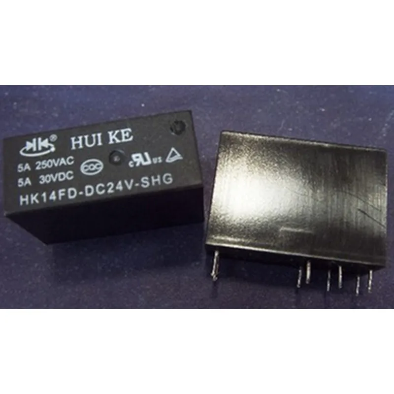 

wholesale 10pcs/lot relay 5A HK14FD-DC24V-SHG