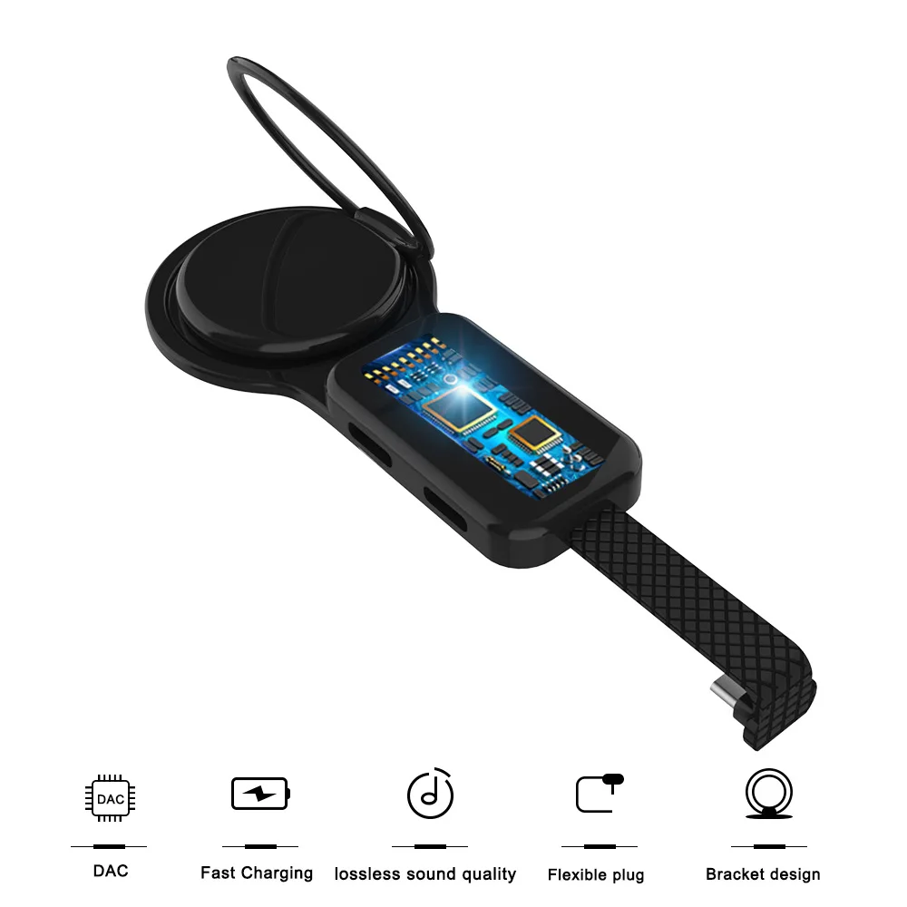 USB C Тип c до 3 5 мм разъем аудио AUX адаптер кольцо Пряжка Кронштейн цифровой