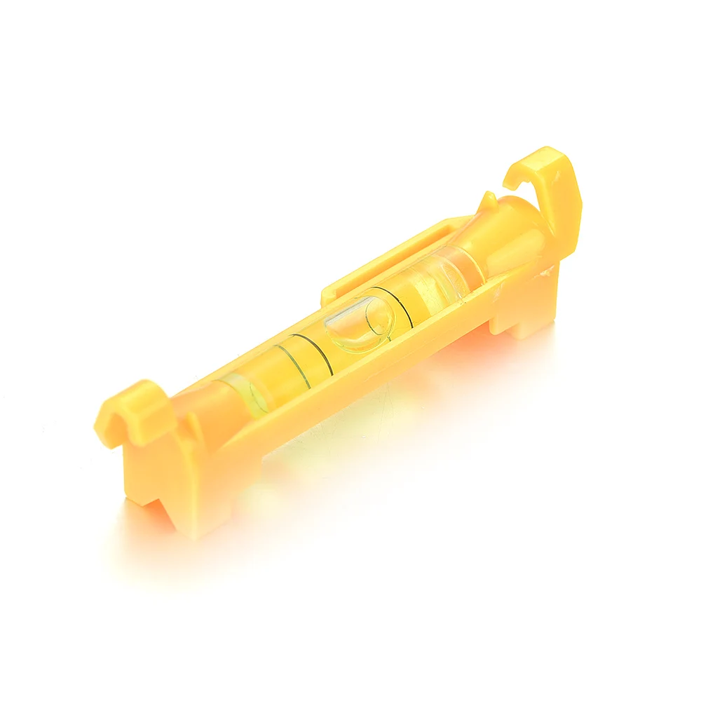 Желтая высота 74 мм подвесной спиртовой пузырьковый уровень из акрила и