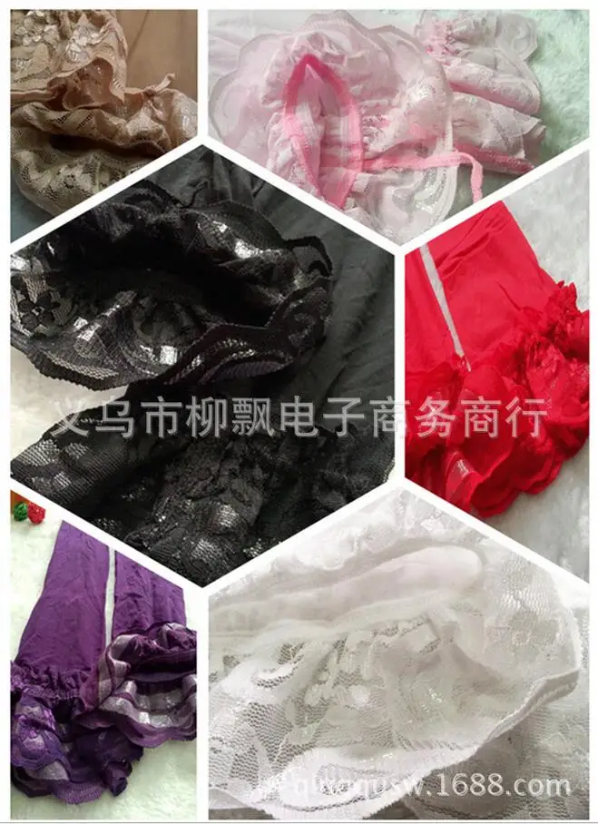 Sexy Black Lace Women Thigh High Stocking Over Knee Chaussette Antiskid Halterlose Nylon Strumpfhose Anti-off wire Shaping CI291