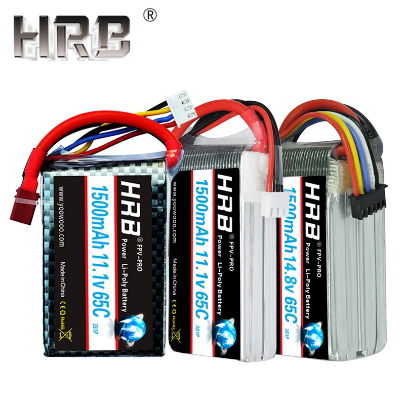 HRB 1500mAh 2S 3S Lipo батарея 7 4 V 11 1 65C T Dean XT60 14 8 18 5 22 2 3 4S 5s 6S RC вид от первого лица для БПЛА