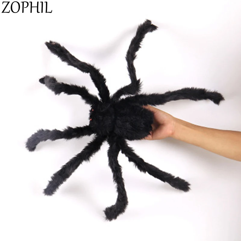 ZOPHIL 1 шт. украшение на Хэллоуин мягкий черный плюш Peluche ужас паук дом с