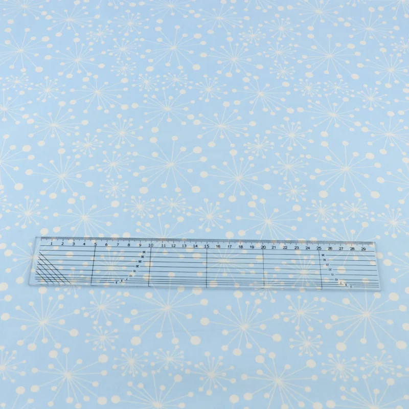 Tissue Home Textile Patchwork Sewing Cloth Craft Teramila Fabrics Tecido Blue Snowflake Floral Cotton Fabric Quilting Bedding | Дом и сад