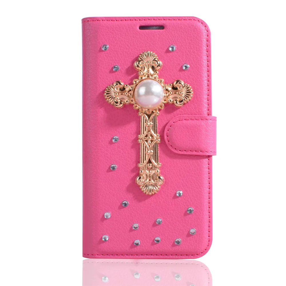 Rhinestone Case For Sony Xperia Z5 Glitter PU Leather Filp Cover Wallet for E6003 E6633 E6653 E6683 Cases |