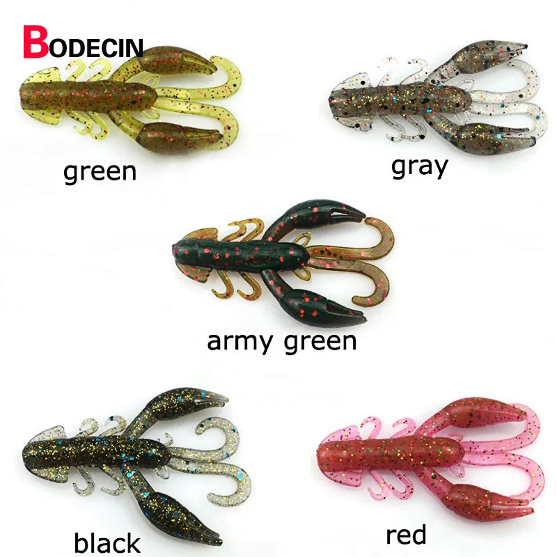 Мягкие рыболовные приманки для креветок 10 шт. наживка из искусственного Каучука