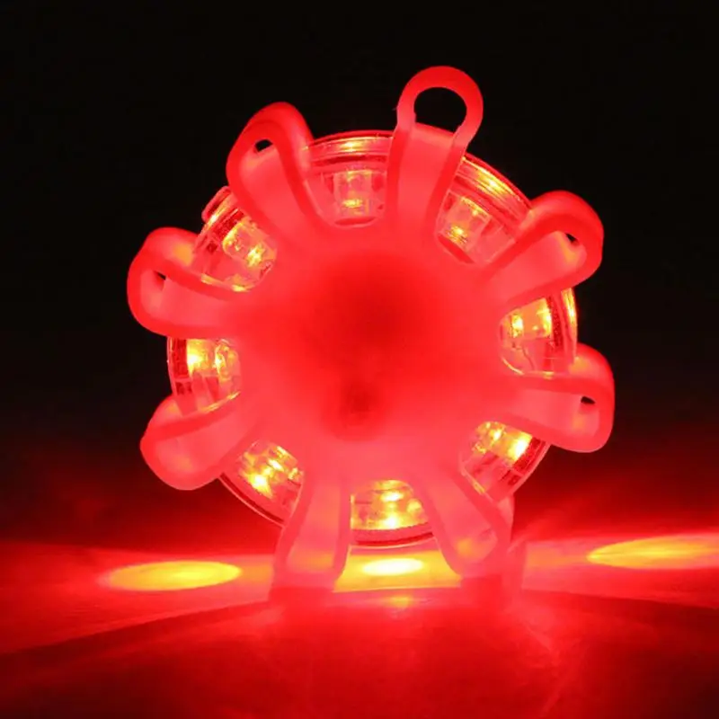8LED безопасности дорожного движения вспышка мигающий Предупреждение светильник дороги вспышек аварийный диск маяк с магнитным основанием для морской катер автомобиля