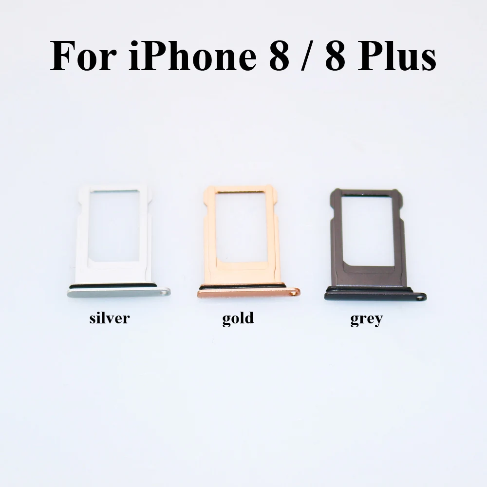 

ChengHaoRan 1pcs New High Quality Power Switch Mute Volume Button For iPhone 8 8 Plus Sim Card Tray Slot Holder Repair Parts