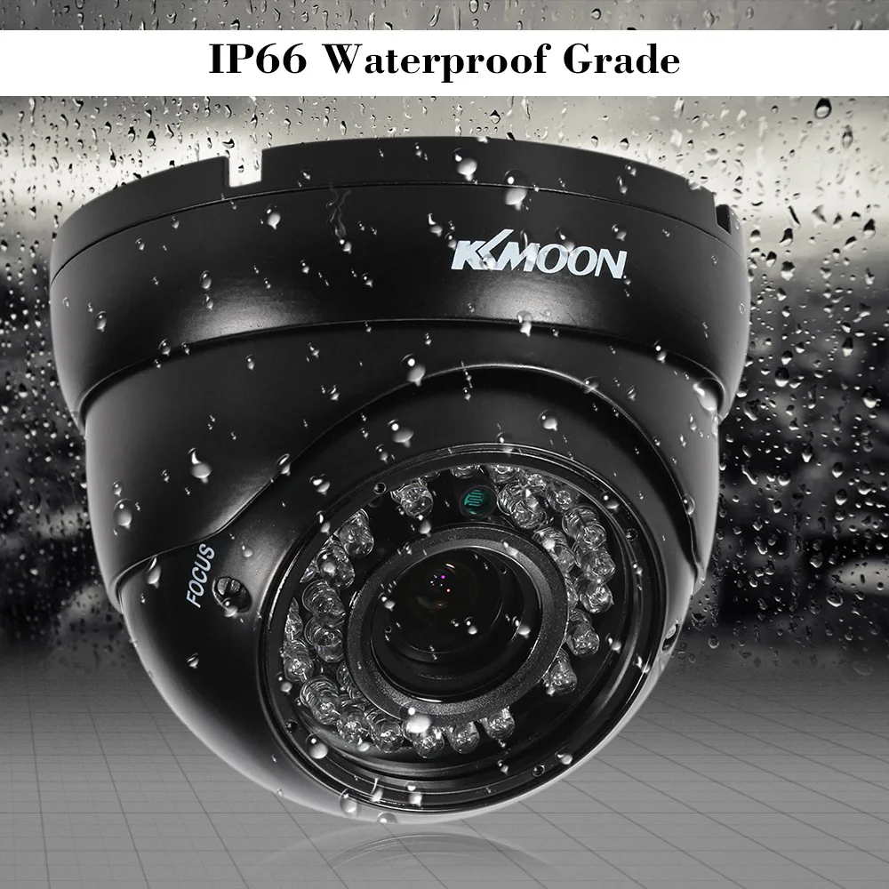 KKmoon 1080P AHD купольная камера видеонаблюдения 2 8 ~ 12 мм ручной зум варифокальный