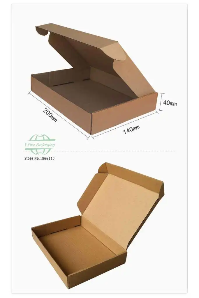 

20*14*4 см, картонная бумажная упаковка, коричневые подарочные бумажные коробки, пустая почтовая коробка, 100 шт./партия