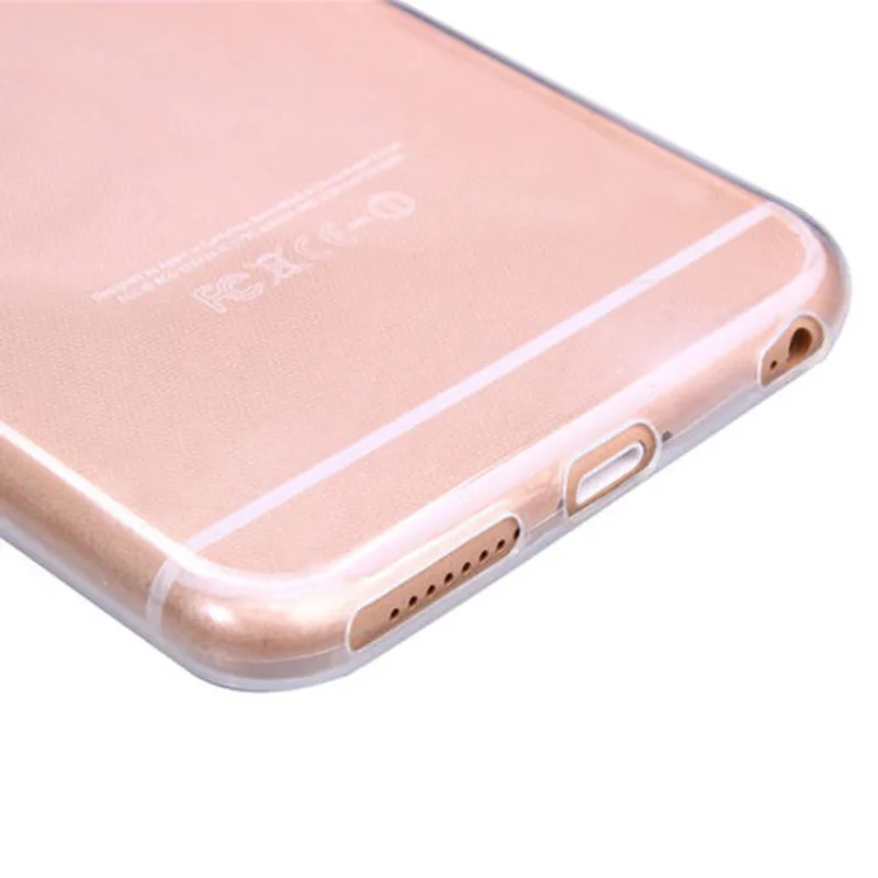 Мягкий силиконовый прозрачный ТПУ чехол для iPhone X 8 7 6s 6 Plus 5 5S 5c SE 4 4S защитный