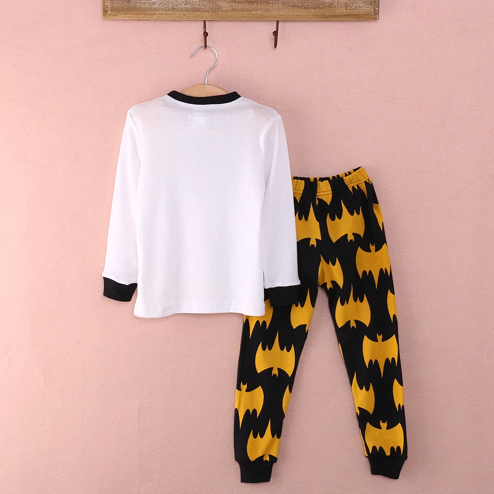 Детские пижамные комплекты Pudcoco летние короткие пижамы для мальчиков комплект из