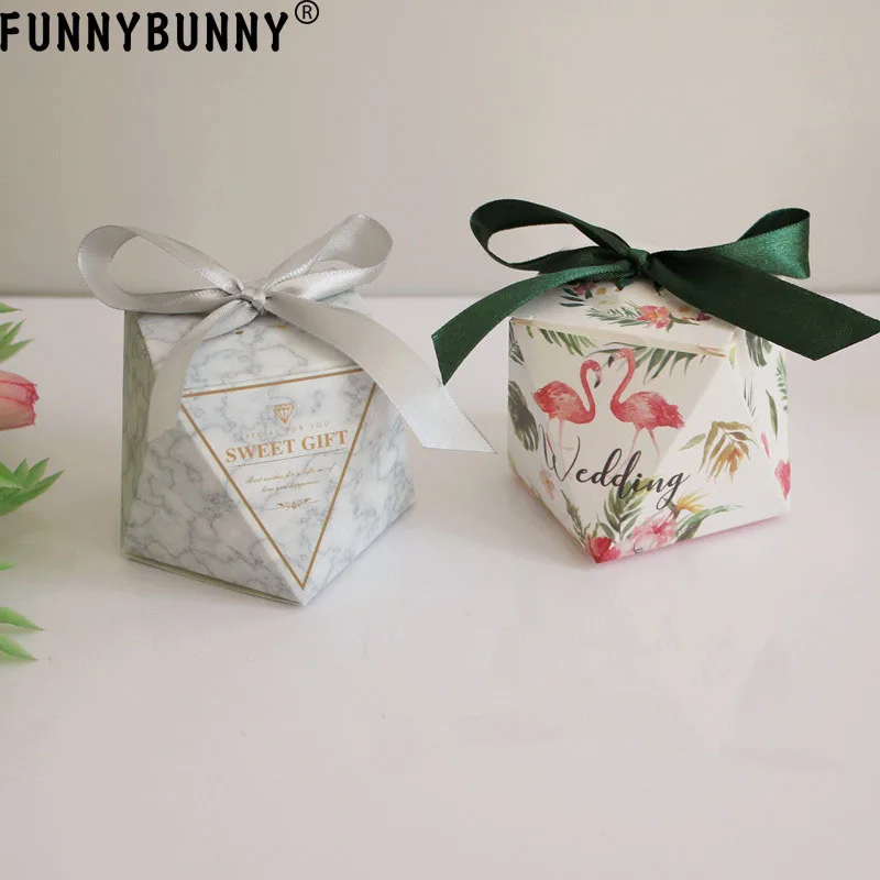 FUNNYBUNNY коробки для свадебной вечеринки Фламинго многомерные конфеты подарочные