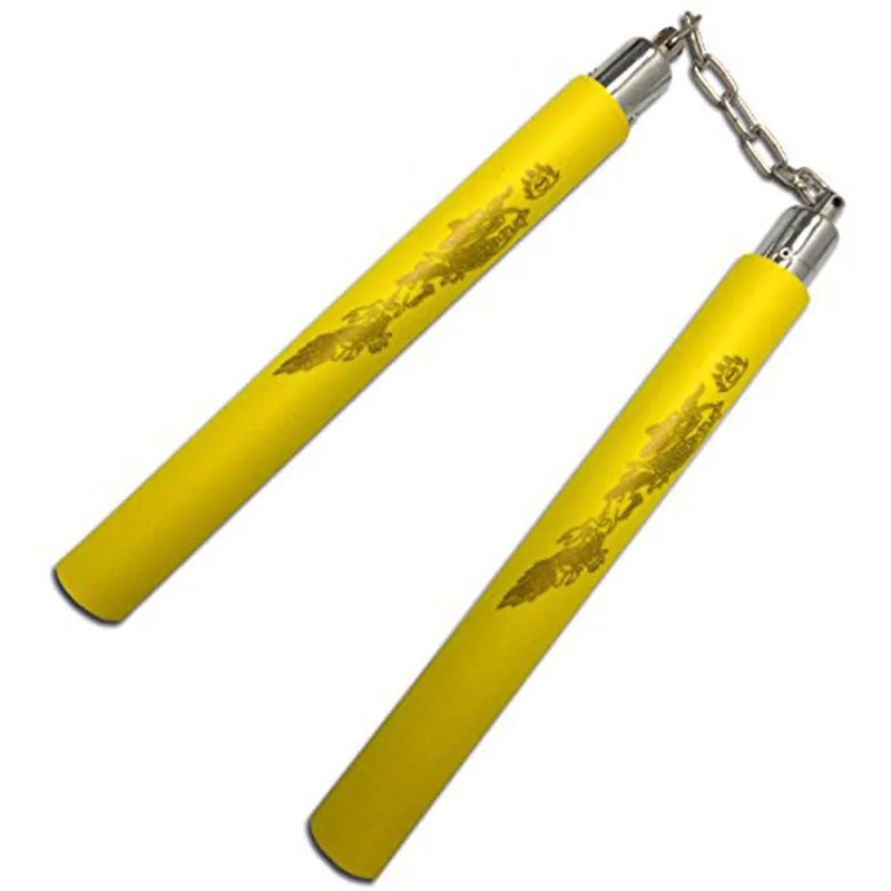 Цвет: желтый Nunchucks продукты боевых искусств спортивный фитнес бодибилдинг развлечения Китайский кунг-фу Брюс Ли Nunchakus начинающих подарок - Цвет: Цвет: желтый