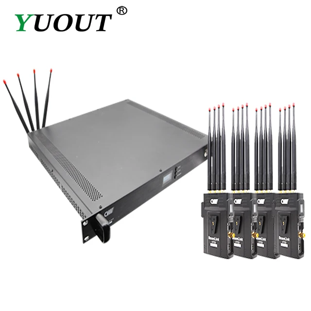 SDI Беспроводная 500m 4TX 1RX BEAMLINK-Quad Беспроводная система передачи данных на большие расстояния HD