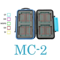 jjc mc 2 anti shock waterproof dc memory card case holder hard storage box for 4cf 8sd abs rubbe