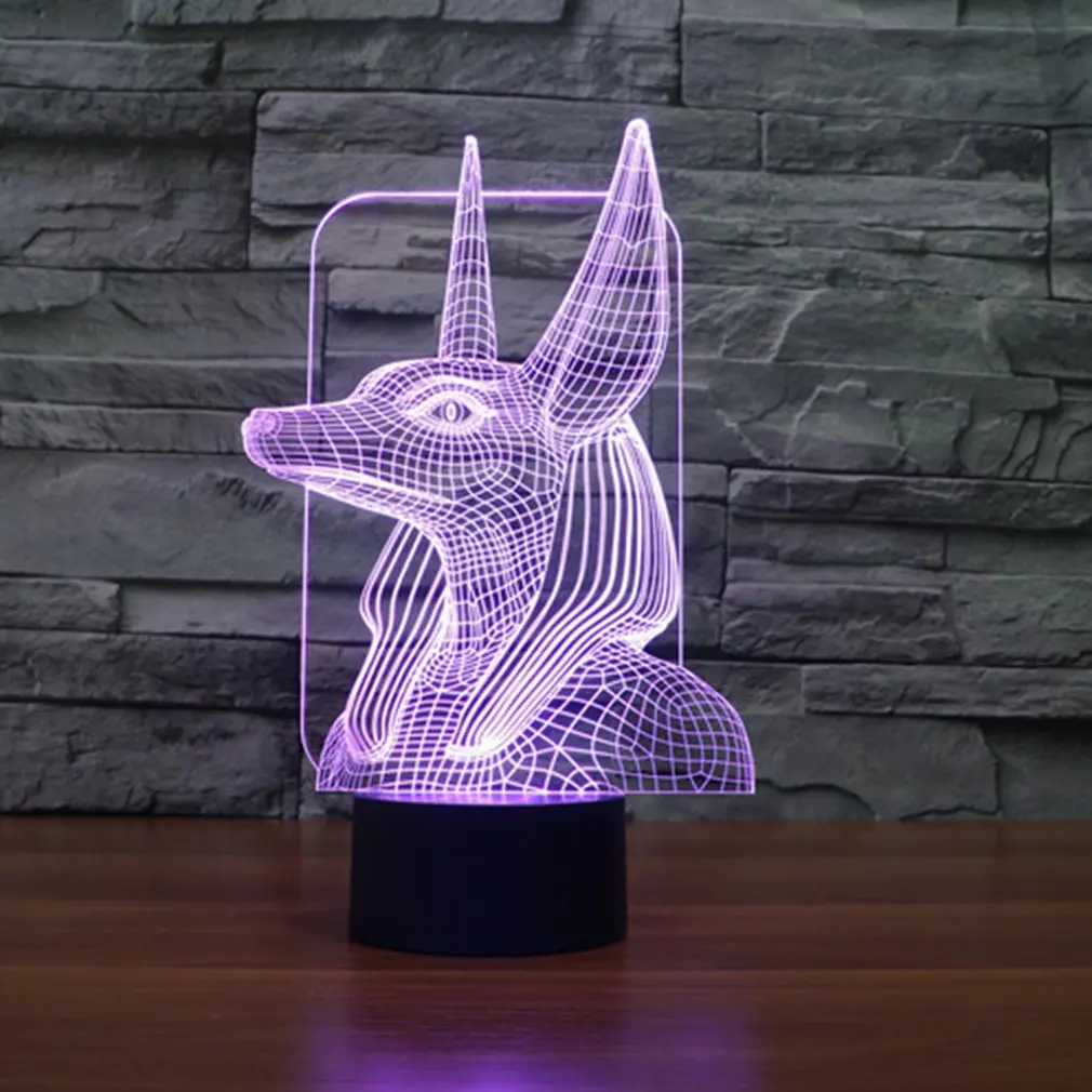 Фараон охранник 3D светодио дный огни красочные светодиодные постепенное