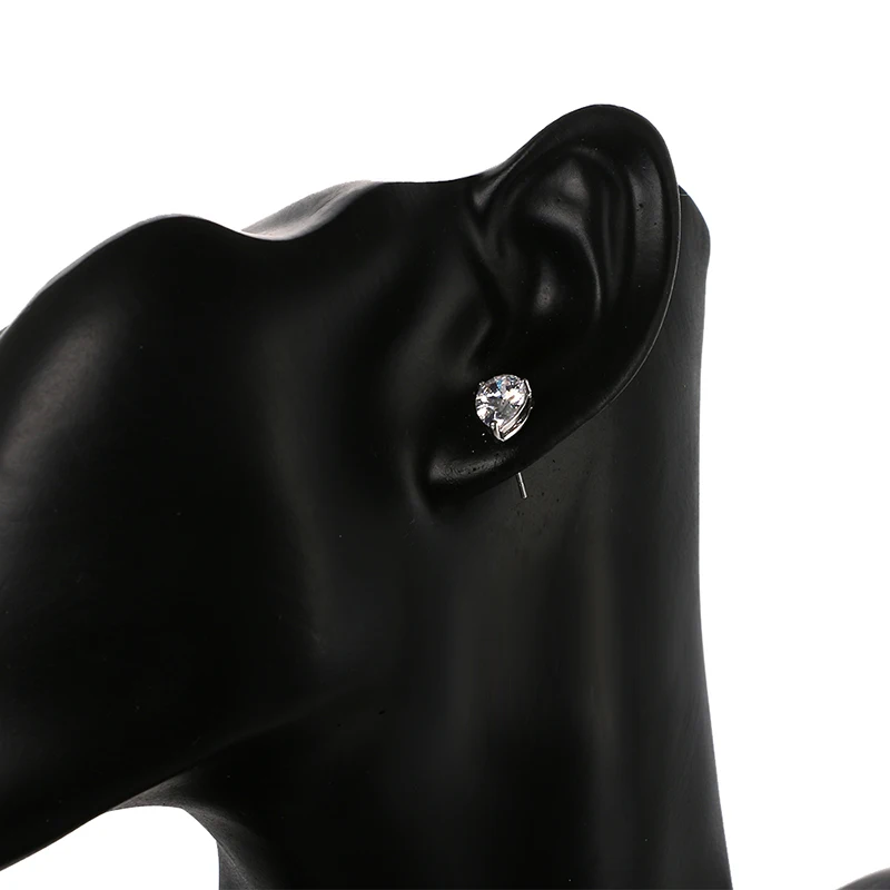 Женские серьги пусеты HIBRIDE элегантные с водяными каплями и кубическим цирконием