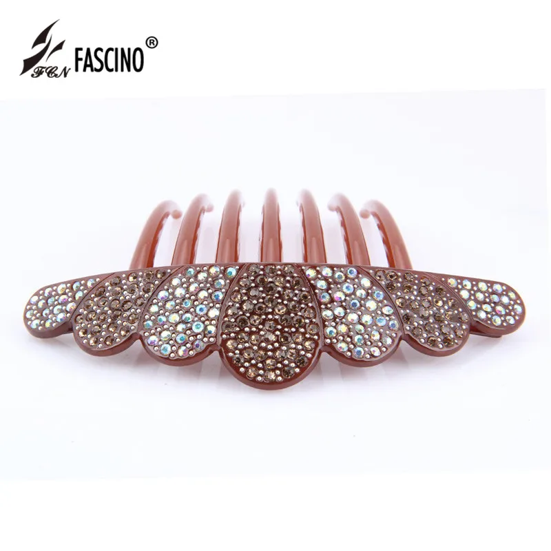 Женские Модные расчески для волос со стразами роскошные аксессуары из