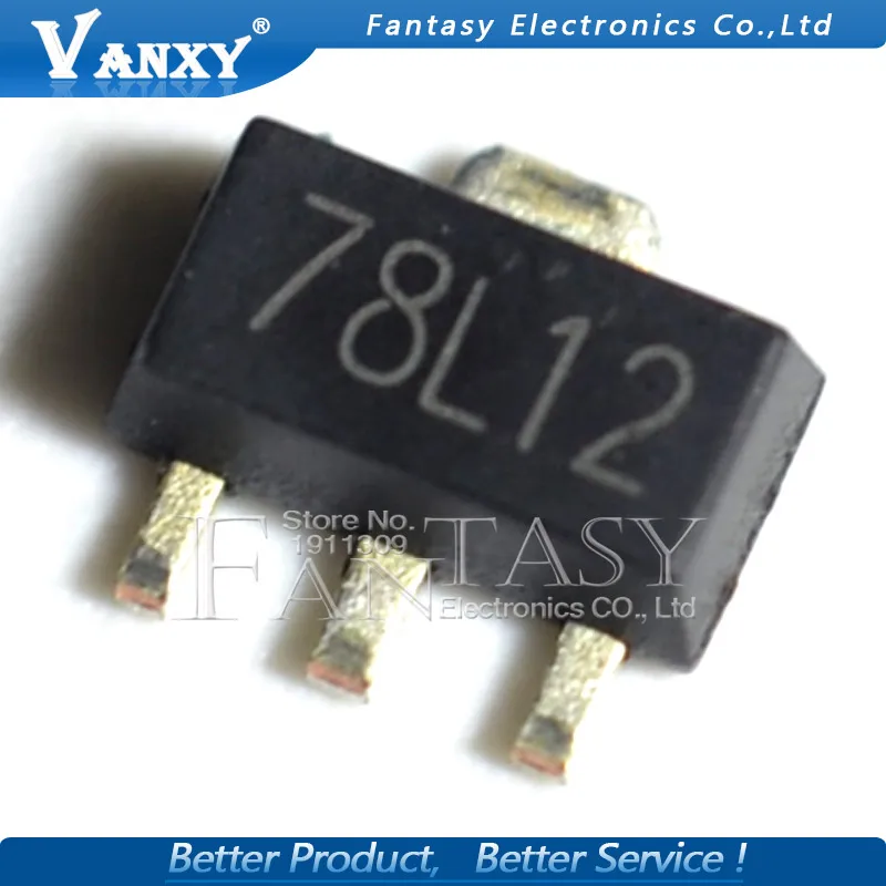 50 шт. 78L12 СОТ 89 SMD 12В SOT89 сот три терминала регулятора|smd 12v|regulator 12vsmd regulator |