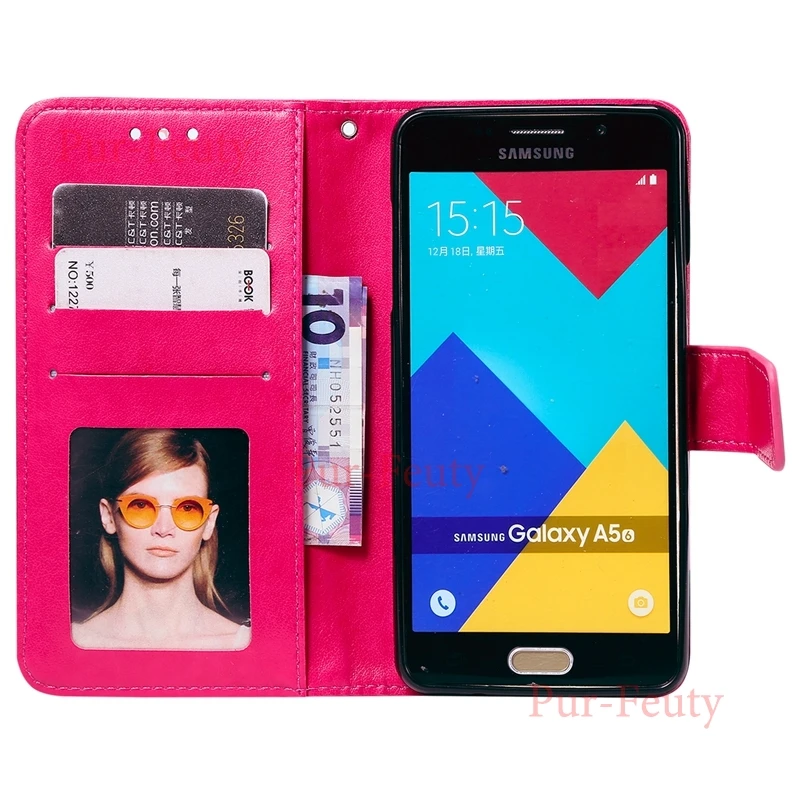 Чехол книжка для телефона Samsung Galaxy A3 2016 A310 A 310 кожаный чехол бумажник с магнитной