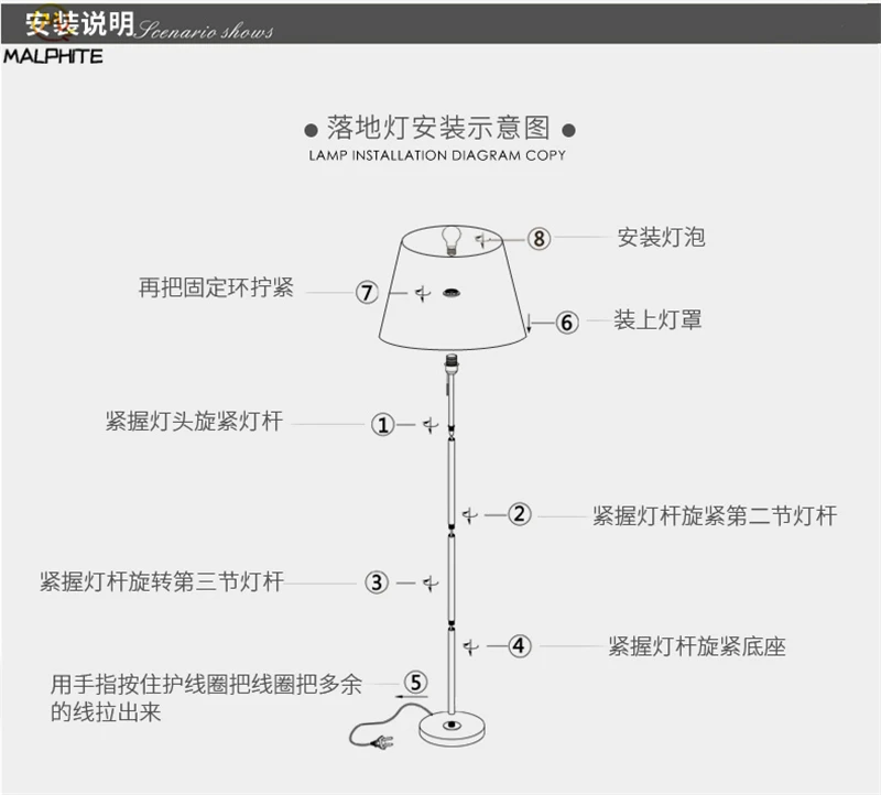 Скандинавский Кристалл стоящая лампа современная ткань Lampshad гостиная Roome Напольная Лампа американская Спальня прикроватный Декор стоячий светильник напольный