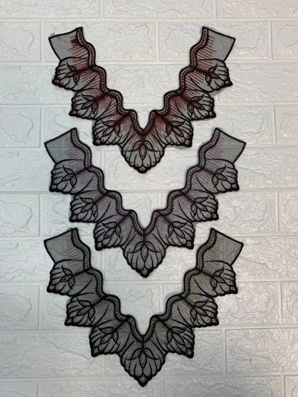 Polyester embroidery net base collar applique decoration HF190409D | Дом и сад