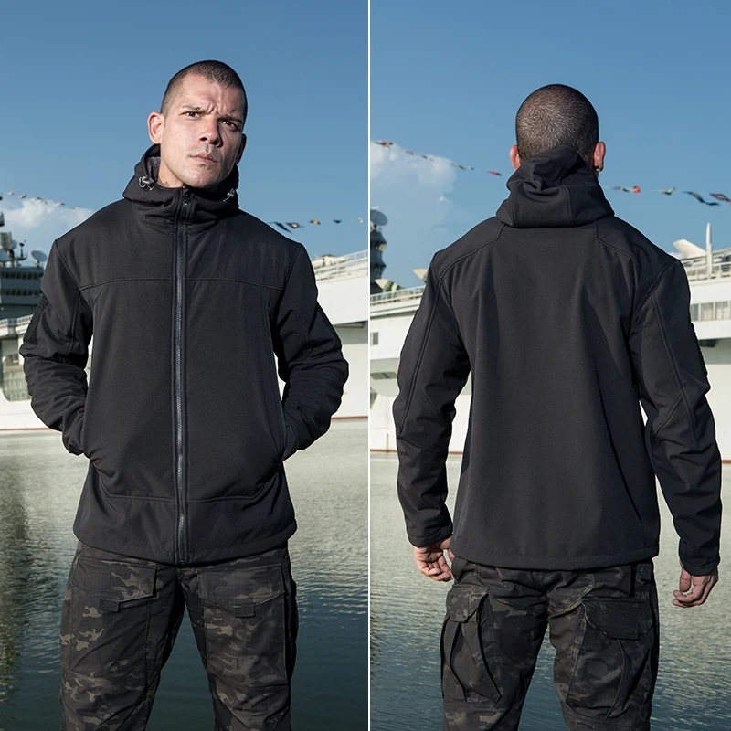 FREE SOLDIER Спортивная военно походная теплая мужская куртка на флисе|cloth military|cloth