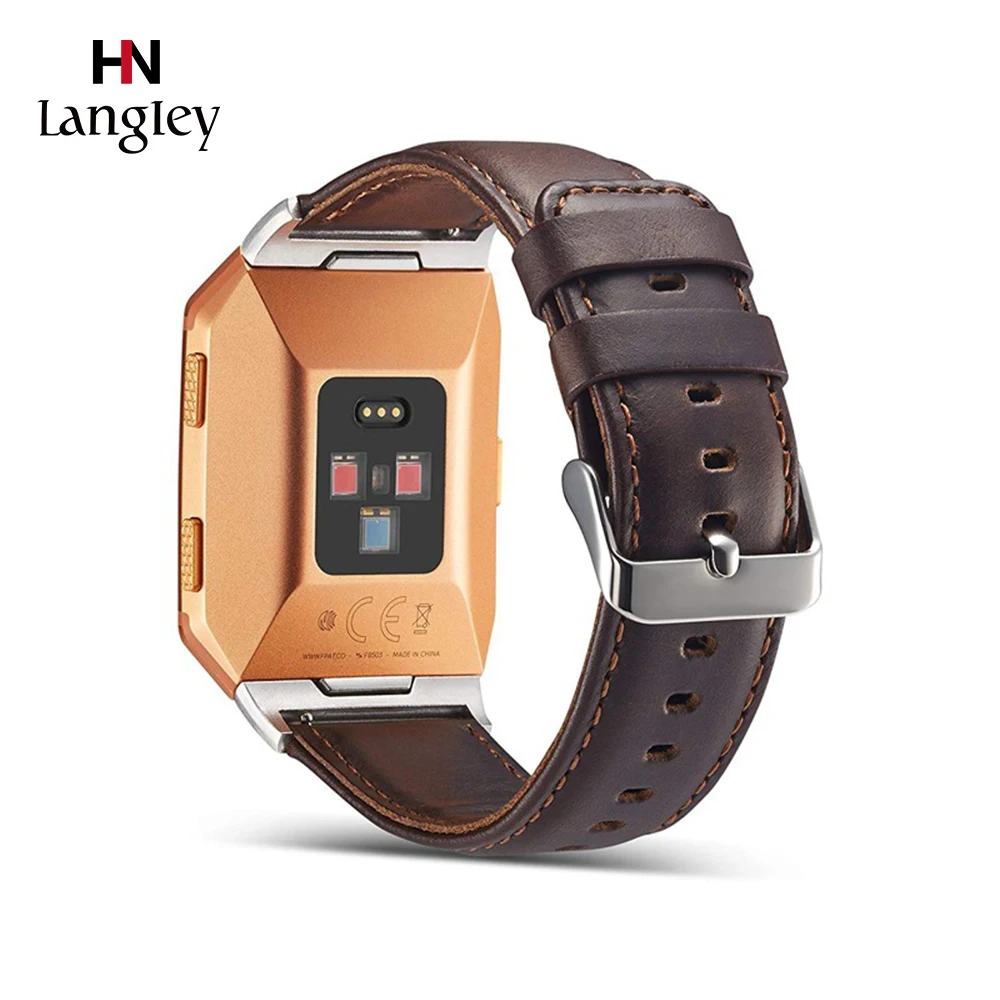 Часы с ремешком из натуральной кожи ремни для Fitbit Blaze Смарт фитнес ремешки