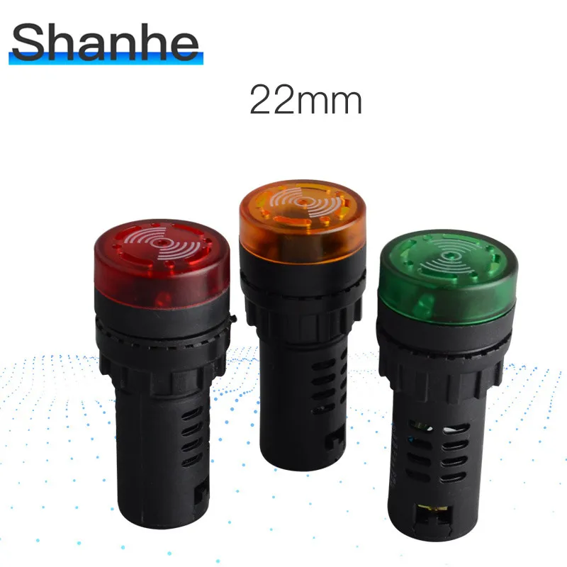 22 мм светильник вспышка красный светодиодный звуковой сигнал|red buzzer|led 22mm22mm led |