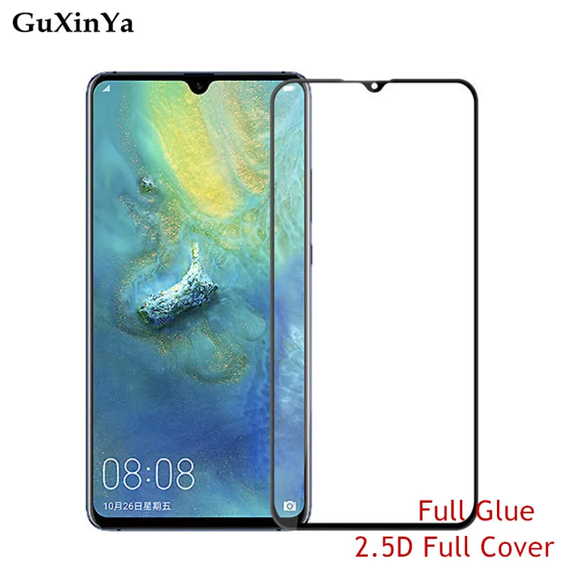 Защитное стекло для экрана Huawei Mate 20 X полное клеевое закаленное покрытие