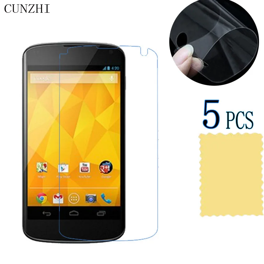 Прозрачная защитная пленка для ЖК-экрана LG Google Nexus 4 E960/Nexus4 ультратонкая из ПЭТ |