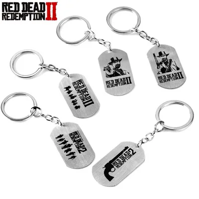 Red Dead Redemption 2 цепочка из бисера ожерелье нержавеющей стали кулон собака бирка